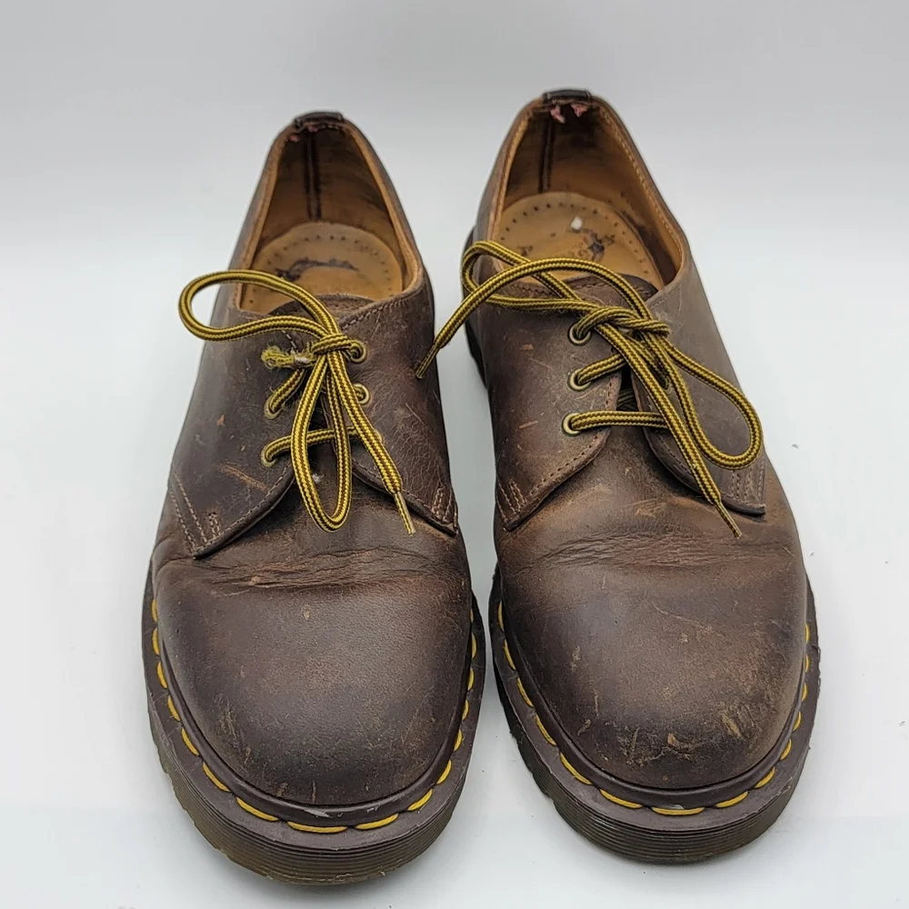 Dr.‎ Martens Brown Leather Men's Shoes Size 5.5 (W-7)